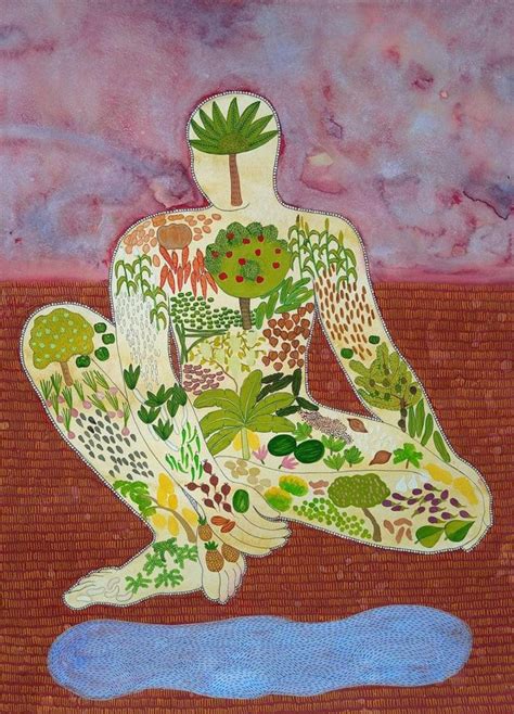 "Soil Body Media": Green Poster Painting by Santosh Pattar – ArtZolo.com