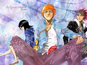Athah Anime Bleach Ichigo Kurosaki Rukia Kuchiki Renji Abarai Kon 13*19 ...