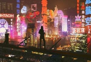 Smoky Design ghost in the shell cityscape cyberpunk wallpaper Poster ...