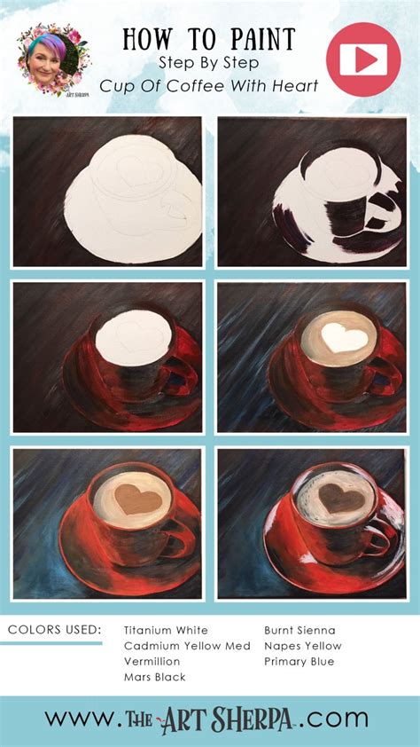 Image result for Acrylic Paint Tutorial Coffee
