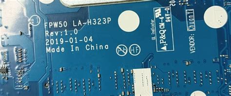 FPW50 LA-H323P Rev 1.0 Clean ME BIOS OK Tested - Indiafix