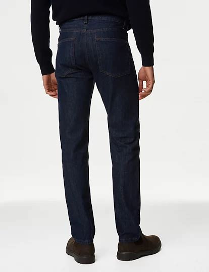 Pure Cotton Straight Fit Jeans