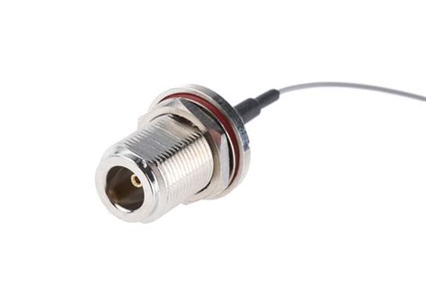 CBA-NF-UFL RF Solutions | 200mm AV Kablosu, N Tipi Düz Bulkhead Dişi ...