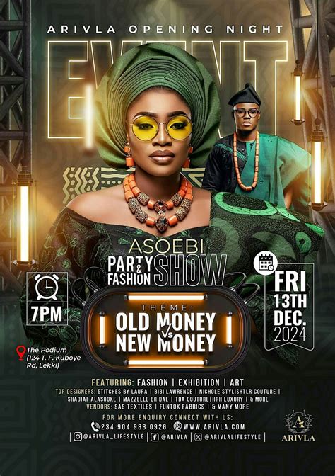 ASOEBI PARTY BY ARIVLA, The Podium, Lekki, 13 December 2024 | AllEvents