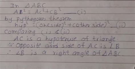 SIn ABCif AB2= hc2+ CB 2 state withŽecisonwhetherABC isa tight ...