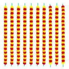 Buy PlantaZee Artificial Genda Phool Mala Set of 10 Strings/Marigold ...