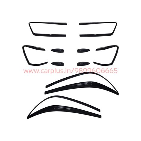AUTO CLOVER C994 Gloss Black Head Light & Tail Light Cover for Toyota ...