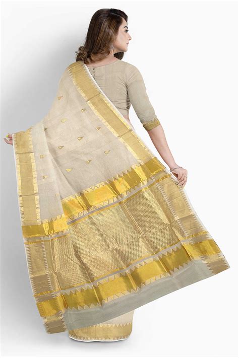 Buy Kerala Kasavu Wedding Handloom Saree-Keraloom