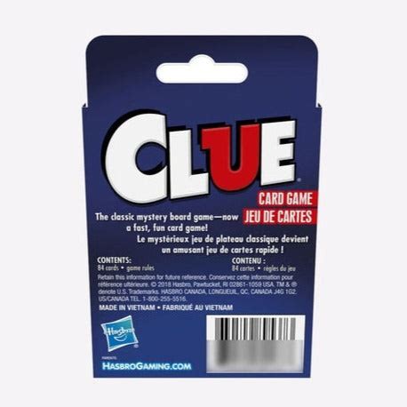 Buy Original Clue Card Game - Travel Edition (8 Years till Grown Ups ...