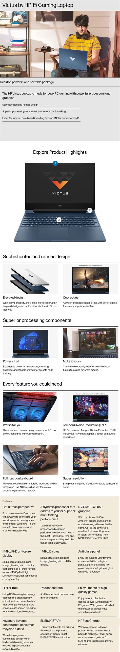 Buy HP Victus 15 15-fa2700TX Gaming Laptop (Intel Core i5-13420H/16 GB ...