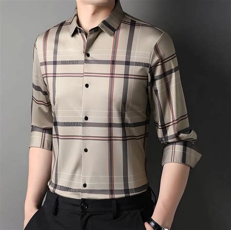 Creamy Elegance Full Sleeve Cotton Check Shirt (CREAM) – The Men's Choices