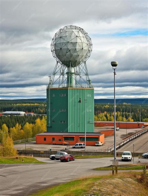Premium Photo | Meteo weather surveillance radar looks like air defense ...