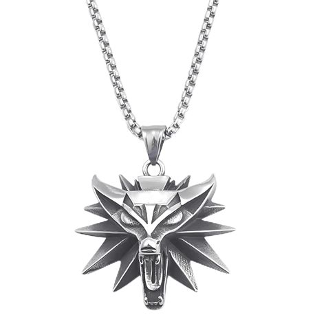 M Men Style Mens Norse Mythology Wolf Bikers Jewelry Silver Alloy,Metal ...