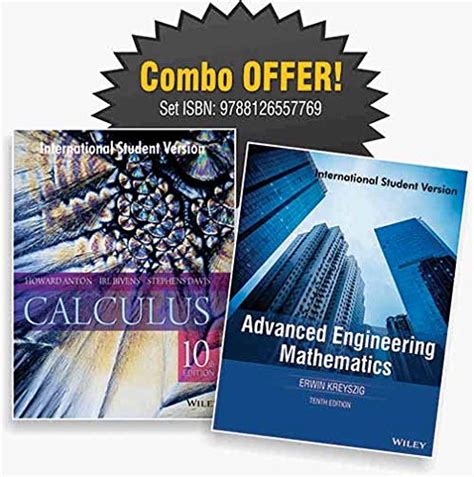 Calculus, 10ed, ISV & Advanced Engineering Mathematics, 10ed ISV (Combo ...