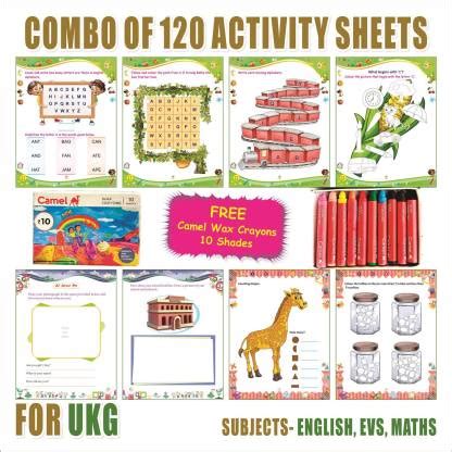 EDITONE UKG Activity Sheets (120 Pages)|Learning & Creativity|With 10 ...
