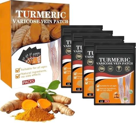 Varicose Vein Pain Relief Patches with Turmeric | Herbal Skin-Friendly ...