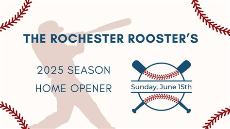 The Rochester Roosters 2025 Season Home Opener, 1195 W Circle Dr SW ...