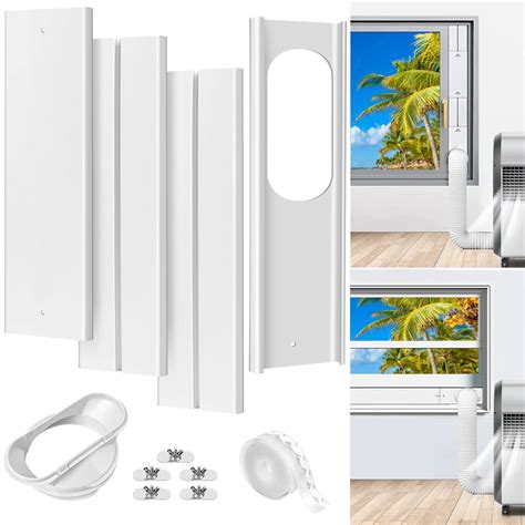 Buy Vquand Portable AC Window Kit, AC Window Seal Max Adjustable Length ...