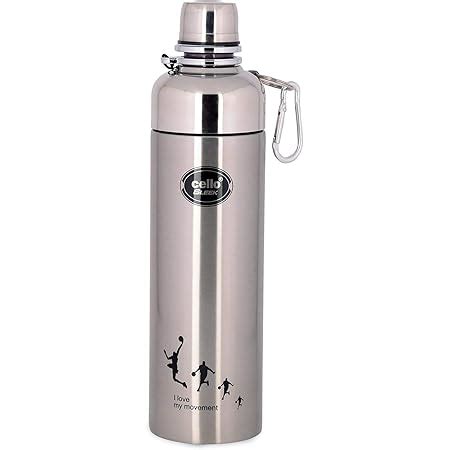 Cello Refresh Stainless Steel Double Walled Water Bottle, Hot and Cold ...
