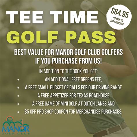 Tee-Time Golf Pass - Manor Golf Club