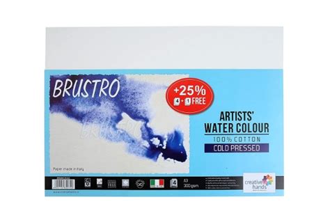 htconline.in| Brustro Artists Water Colour Paper A3 300Gsm Cold Pressed ...