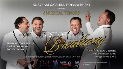 4 Musical Tenors: Best Of Broadway (CHICAGO), Chicago Temple Building ...