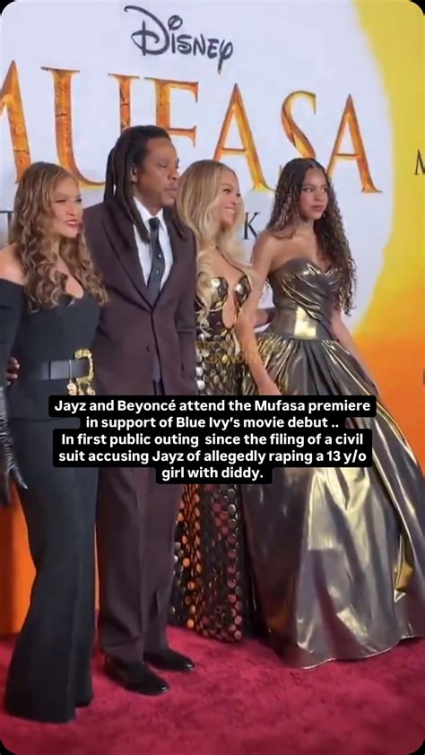 Brown Girl Grinding | Jayz and Beyoncé attend the Mufasa premiere in ...