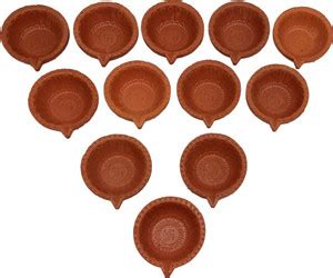 indian art & crafts Handmade Designer earthren mitti clay diya oil lamp ...