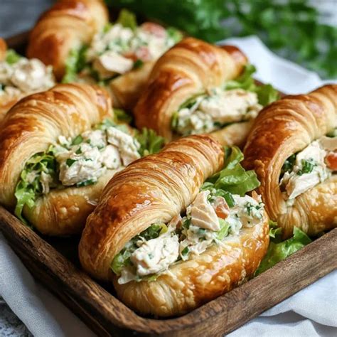 Mini Chicken Croissants – Delicious Party Snack - chefmelt | Recipe in ...