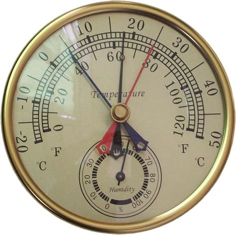 Amazon.com: FGDTREE 10 Inch Decorative Thermometer Hygrometer Clock ...