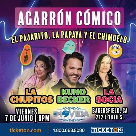 AGARRON COMICO: EL PAJARITO, LA PAPAYA Y EL CHIMUELO, La Movida Night ...
