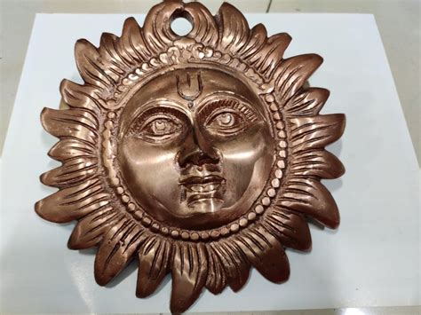 Vastu Brass Metal Remedies Sun, Moon Infinity - SSV Sun Copper 6 Inch ...