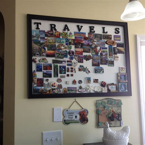 Alternative to fridge magnets - Souvenir magnet display board | Home ...