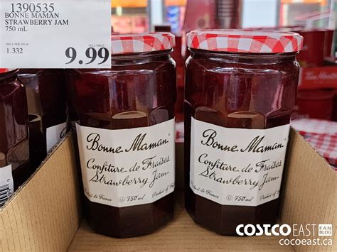 1390535 BONNE MAMAN STRAWBERRY JAM 750 mL 9 99 - Costco East Fan Blog