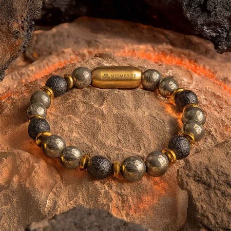 Prosper Pyrite & Saffordite Natural Stone Bracelet With MagSnap2 by ...