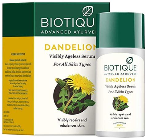 Biotique Bio Dandelion Visibly Ageless Serum, 40 ml. : Amazon.in: Beauty