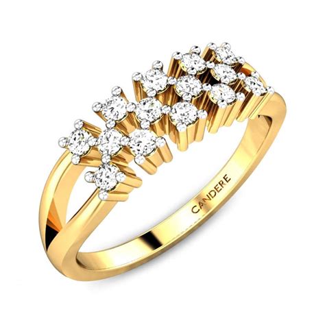 CANDERE - A KALYAN JEWELLERS COMPANY Women's 18k (750) Gold and Cubic ...