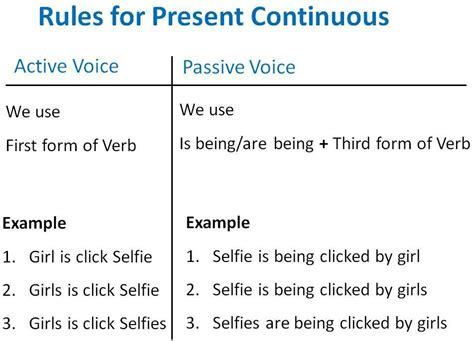 t sentences of present continues tense with passive voice - Brainly.in