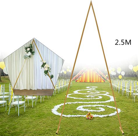 Buy DNYSYSJ 2.5M Wedding Stand, Triangle Wedding Arch, Metal Arch ...