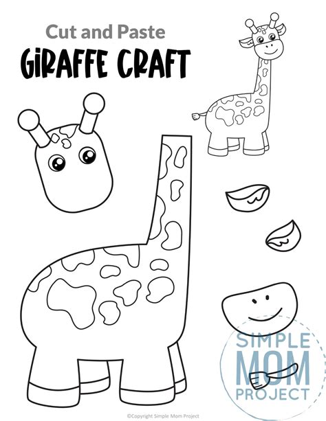Free Printable Giraffe Craft Template