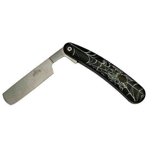 Master USA Spring Assisted Razor Blade Knife with Spider Design