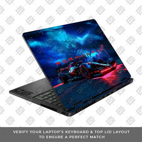 Fututristic Formula 1 HP Omen Gaming 16 2025, 2026 Laptop Skin