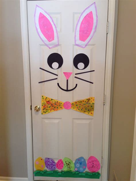 Easter Bunny Door | Easter bunny door decoration, Easter classroom ...