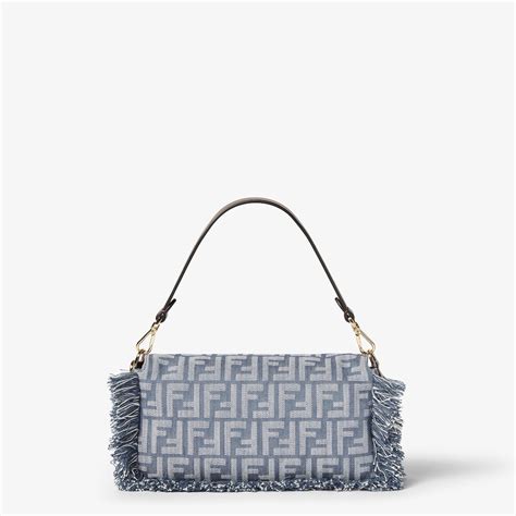 Baguette Tejido Azul | Fendi