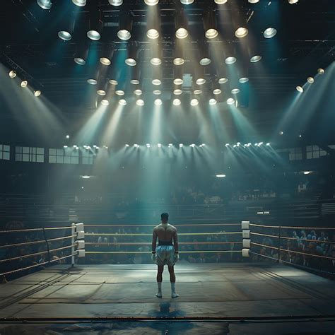 Boxing Match Back View Shot 的图像结果