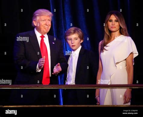 Melania and barron trump Stockfotos und -bilder Kaufen - Alamy