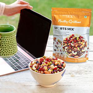 Nutty Gritties Sports Mixed Nuts and Dry Fruit - Roasted Almonds ...