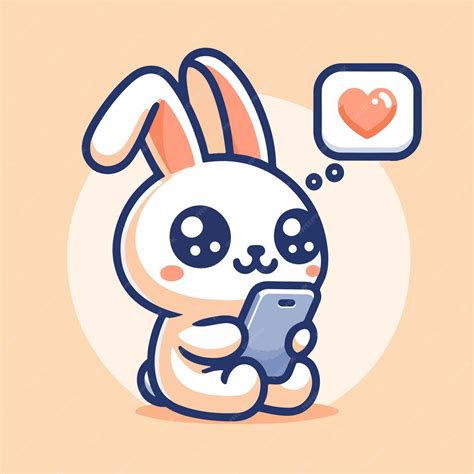 Premium Vector | Vector cute bunny stand up with happy pose cartoon ...