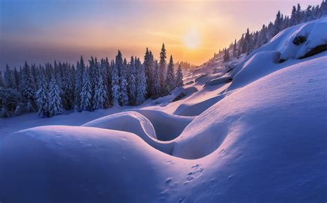 Majestic Russian Winter: Serene Snow-Covered Nature in HD