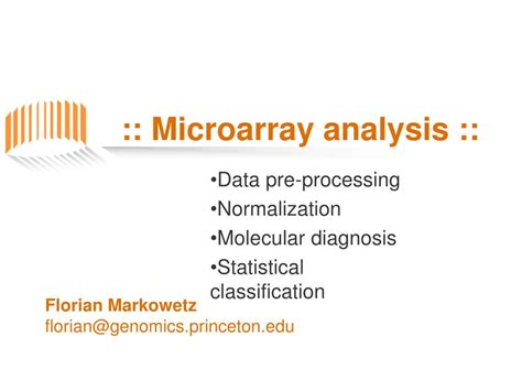 Microarray Analysis Explained 的图像结果